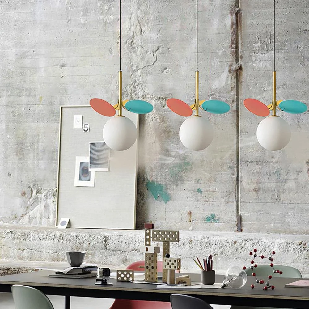 Glass Lampshade Chandelier Personality Art PVC Pendant Lamp -  - #tag1#