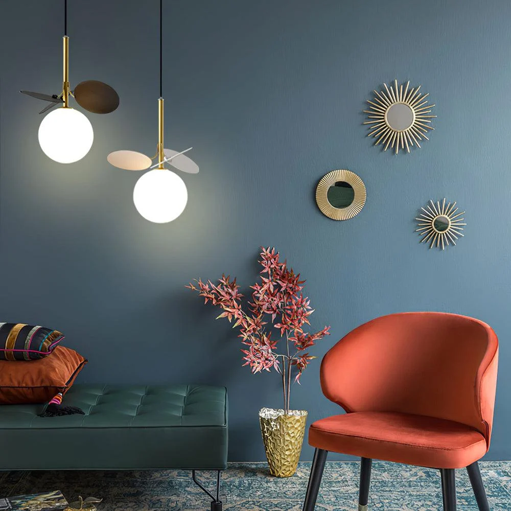 Glass Lampshade Chandelier Personality Art PVC Pendant Lamp -  - #tag1#