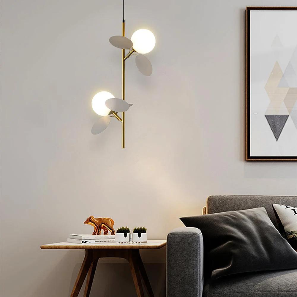 Glass Lampshade Chandelier Personality Art PVC Pendant Lamp -  - #tag1#