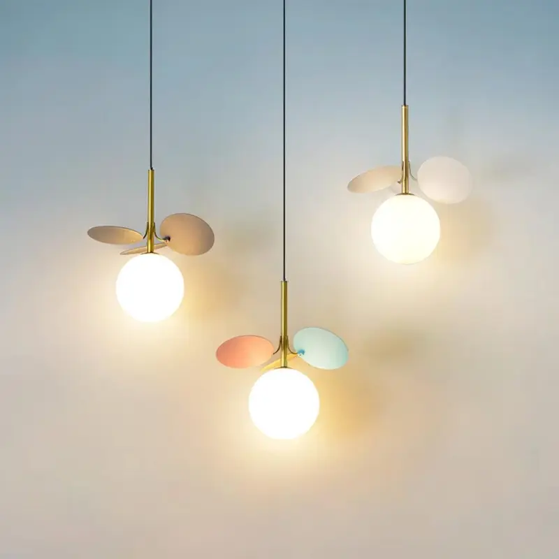 Glass Lampshade Chandelier Personality Art PVC Pendant Lamp tag1