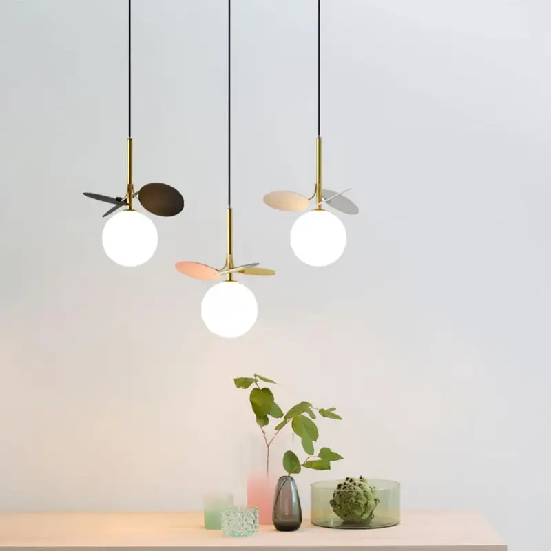 Glass Lampshade Chandelier Personality Art PVC Pendant Lamp tag1
