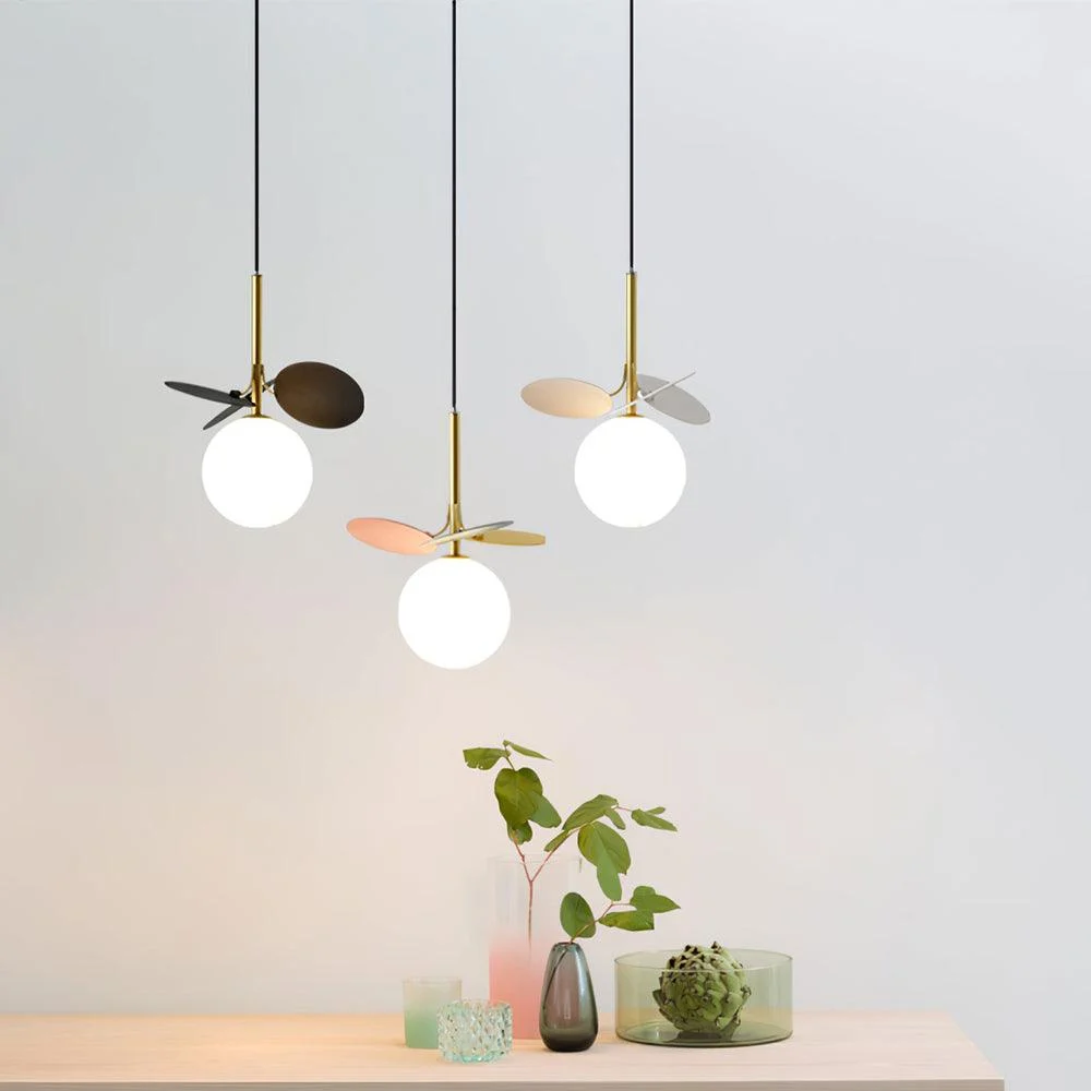 Glass Lampshade Chandelier Personality Art PVC Pendant Lamp -  - #tag1#