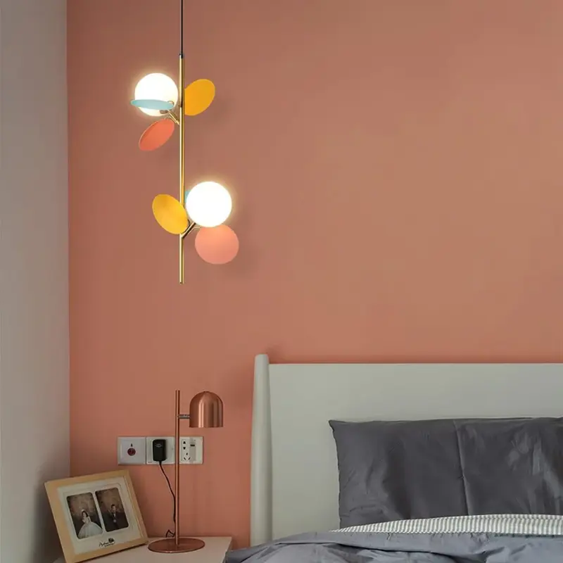 Glass Lampshade Chandelier Personality Art PVC Pendant Lamp tag1
