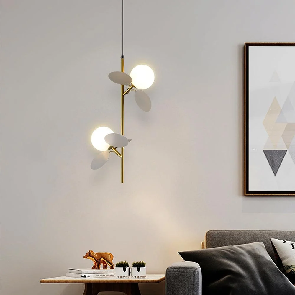 Glass Lampshade Chandelier Personality Art PVC Pendant Lamp -  - #tag1#