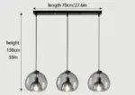 Glass Led Ceiling Chandelier tag1