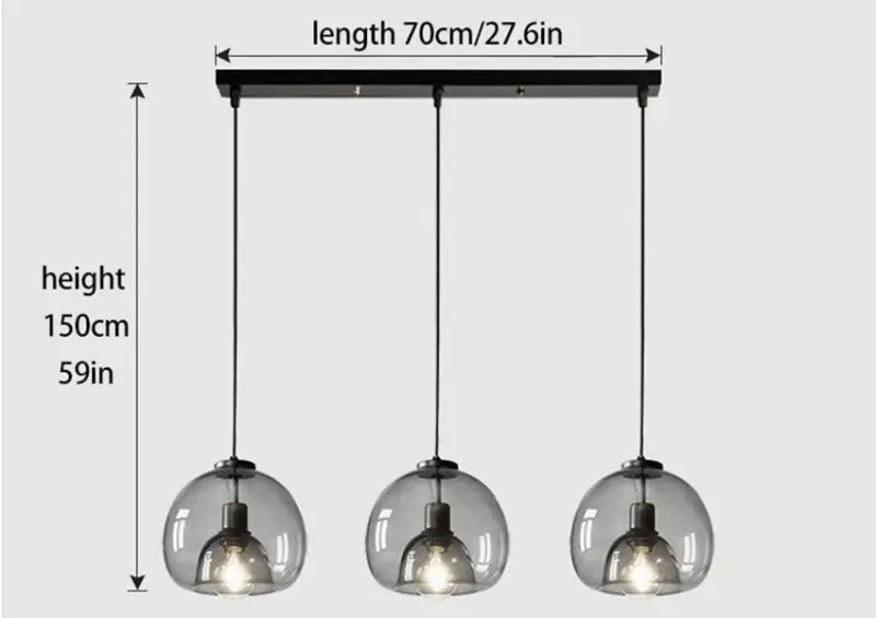 Glass Led Ceiling Chandelier tag1