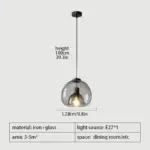 Glass Led Ceiling Chandelier tag1