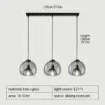 Glass Led Ceiling Chandelier tag1