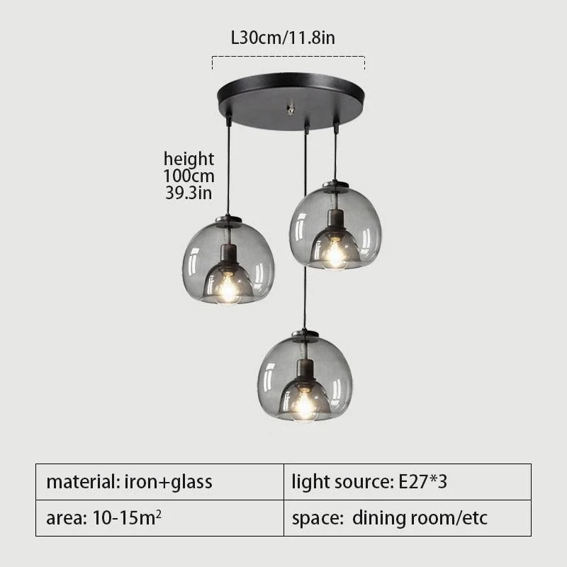 Glass Led Ceiling Chandelier -  - #tag1#