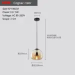 Glass Led Ceiling Chandelier tag1