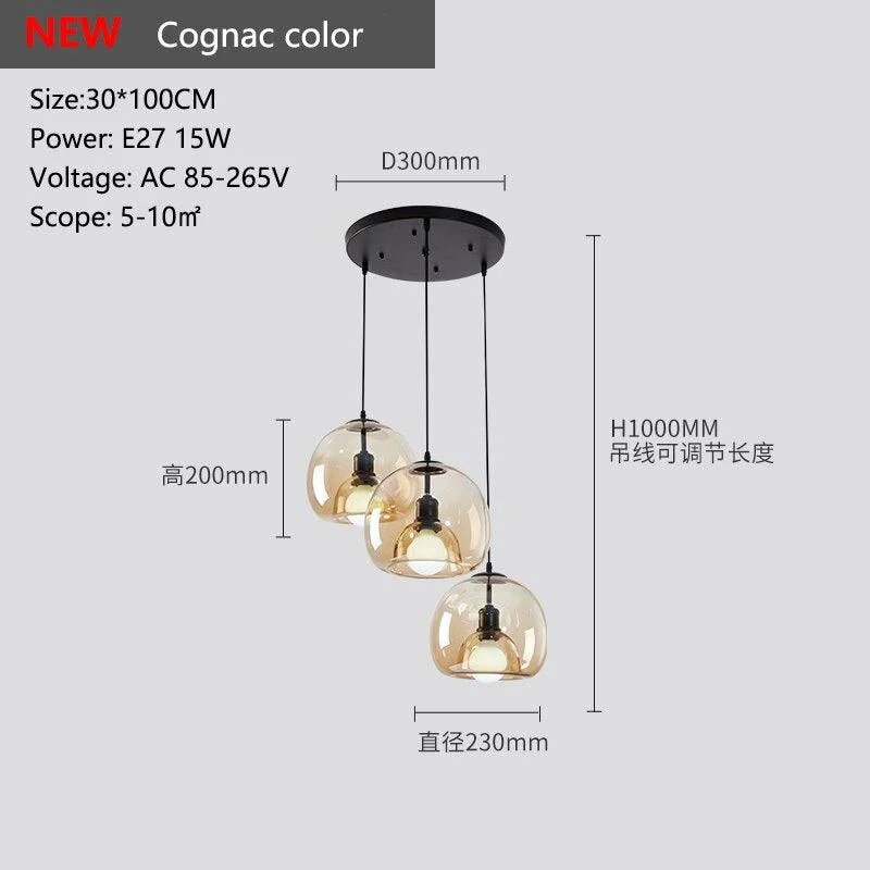 Glass Led Ceiling Chandelier -  - #tag1#