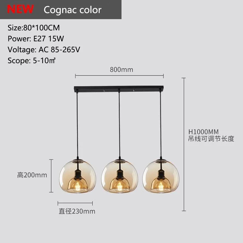Glass Led Ceiling Chandelier -  - #tag1#