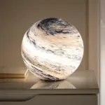 Glass Moon Lamp