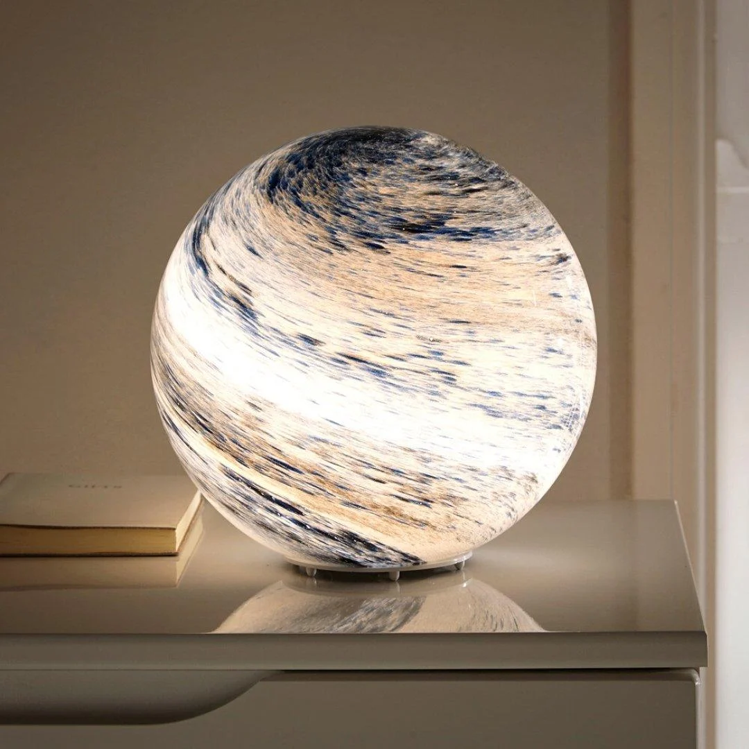 Glass Moon Lamp -