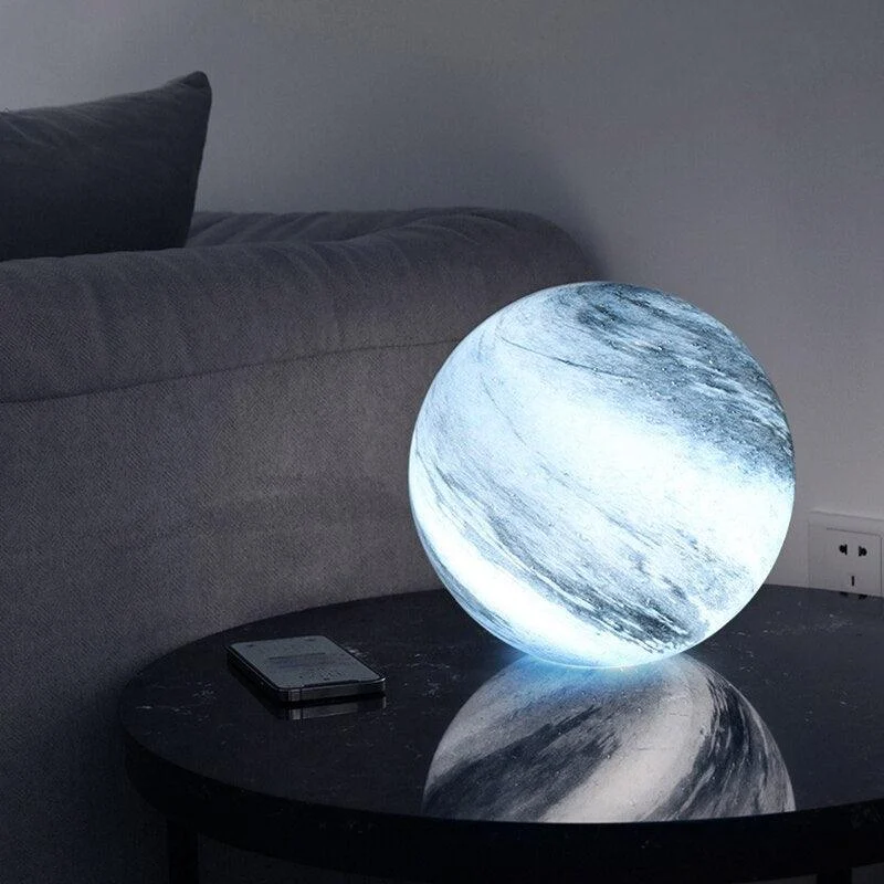 Glass Moon Lamp -