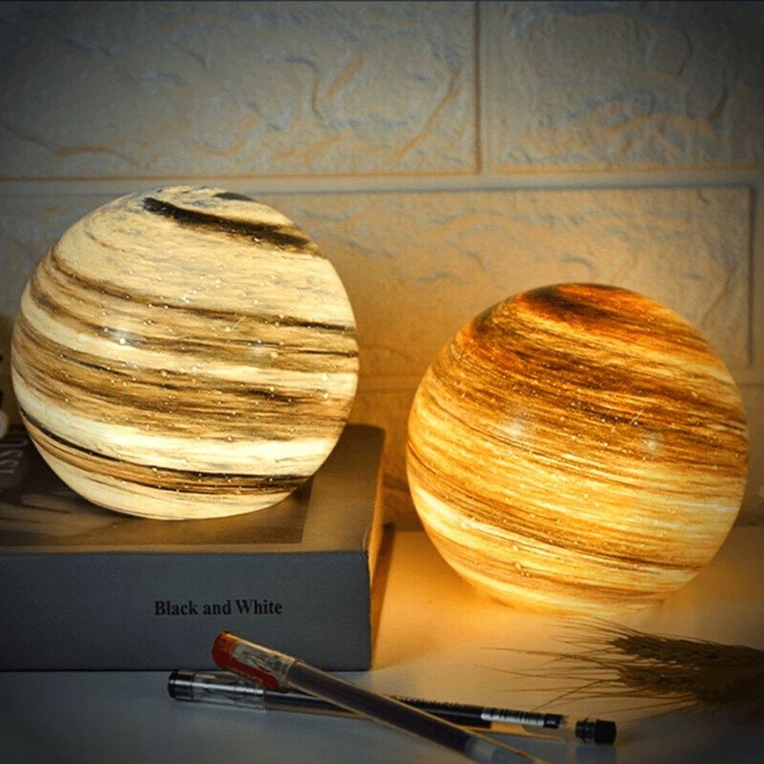 Glass Moon Lamp -