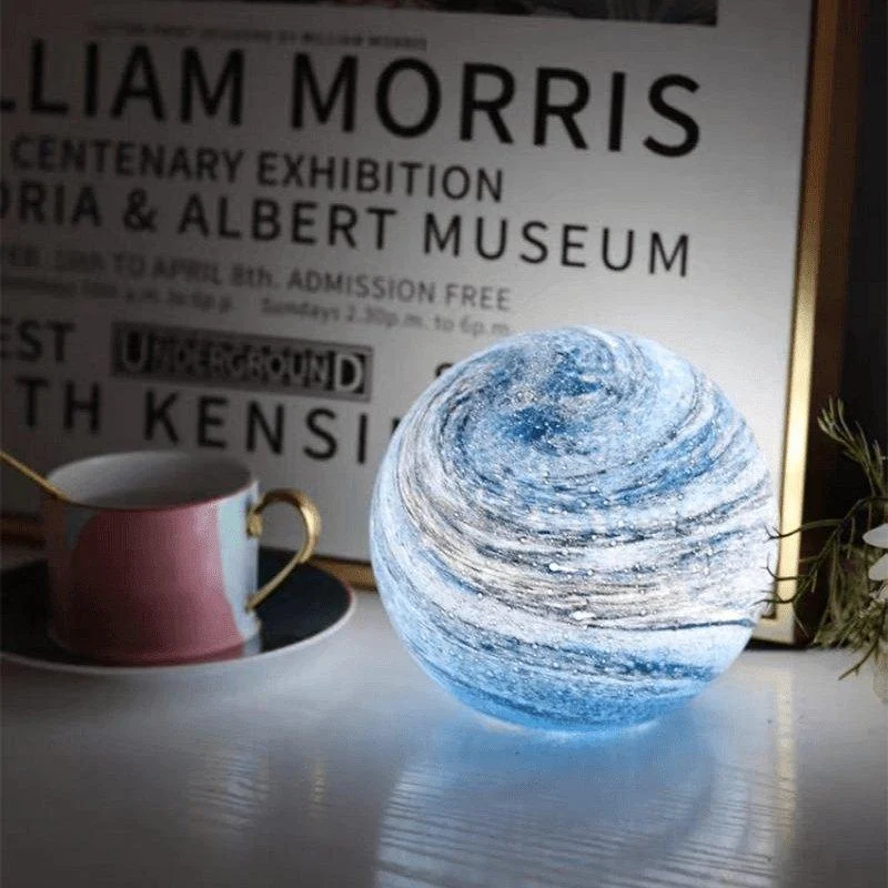 Glass Moon Lamp -