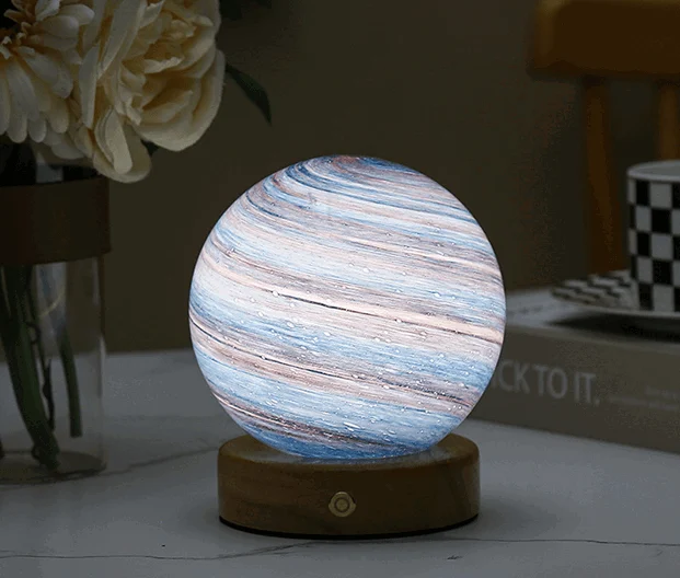 Glass Moon Lamp -