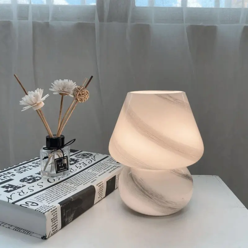 Glass Mushroom Lamp