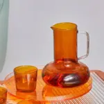 Glass Pitcher With Tumblers tag1