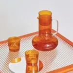 Glass Pitcher With Tumblers tag1