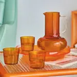 Glass Pitcher With Tumblers tag1