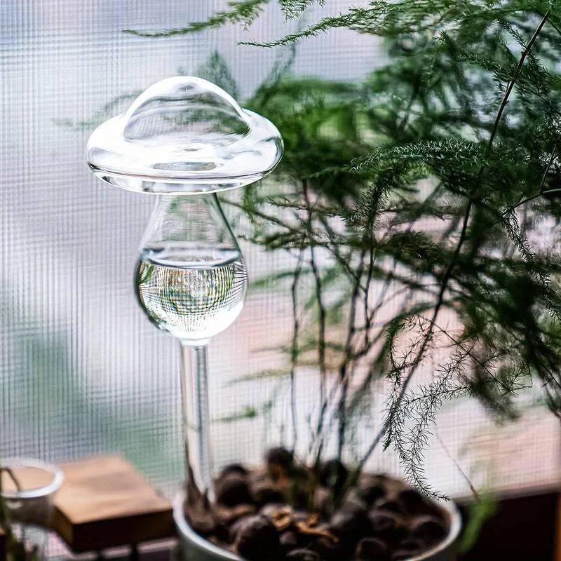 Glass Watering Mushroom -