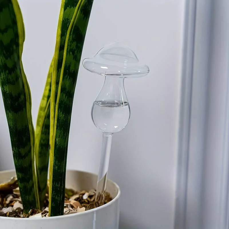 Glass Watering Mushroom -