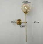 GlimmerNord Scandinavian modern glass wall light