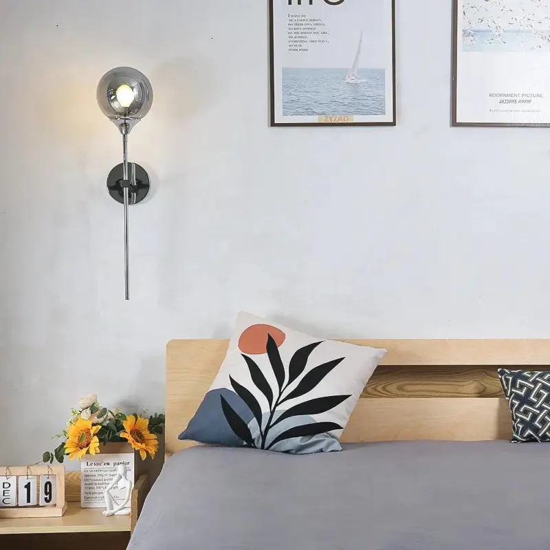 GlimmerNord Scandinavian modern glass wall light