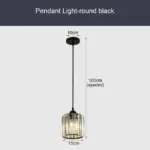 GlinsterLight Elegant K9 Crystal Pendant Lamp tag1
