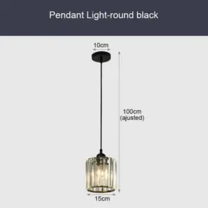 GlinsterLight - Elegant K9 Crystal Pendant Lamp