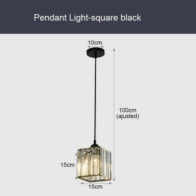 GlinsterLight - Elegant K9 Crystal Pendant Lamp -  - #tag1#