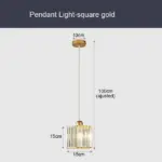 GlinsterLight Elegant K9 Crystal Pendant Lamp tag1