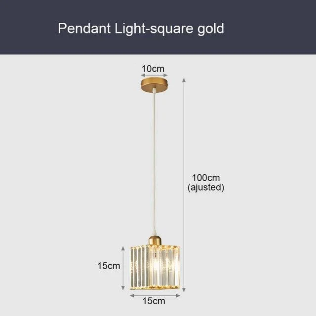 GlinsterLight - Elegant K9 Crystal Pendant Lamp -  - #tag1#