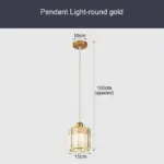 GlinsterLight Elegant K9 Crystal Pendant Lamp tag1
