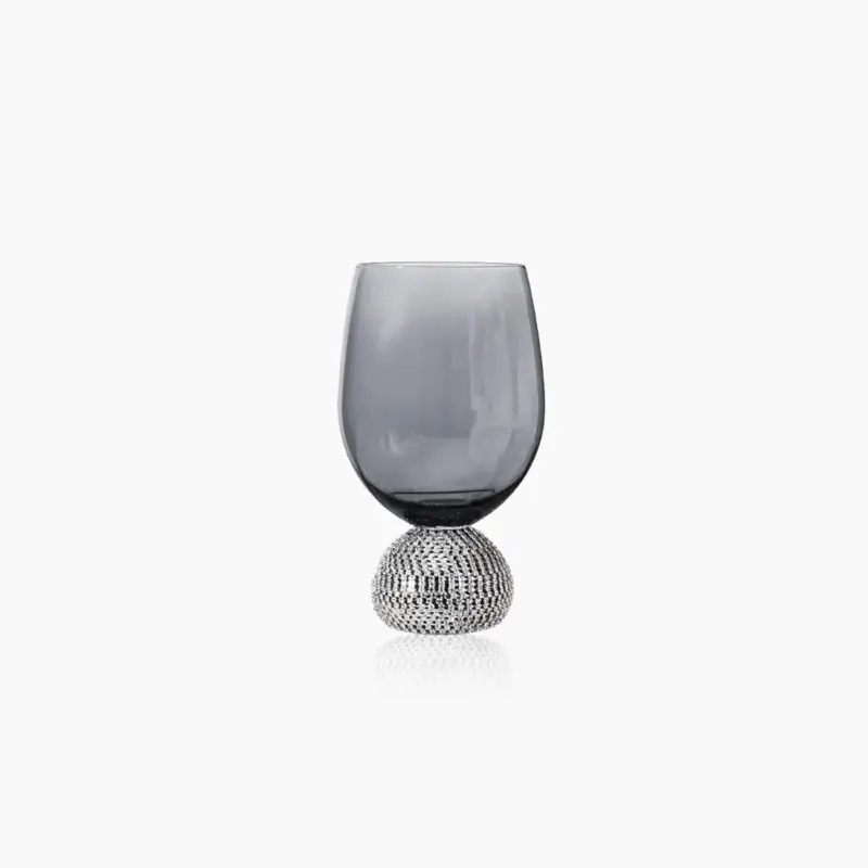 Glitering Crystal Ball Hand Crafted Glass