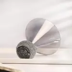 Glitering Crystal Ball Hand Crafted Glass
