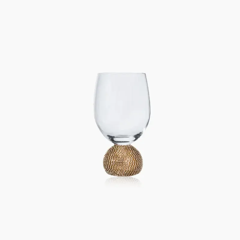 Glitering Crystal Ball Hand Crafted Glass