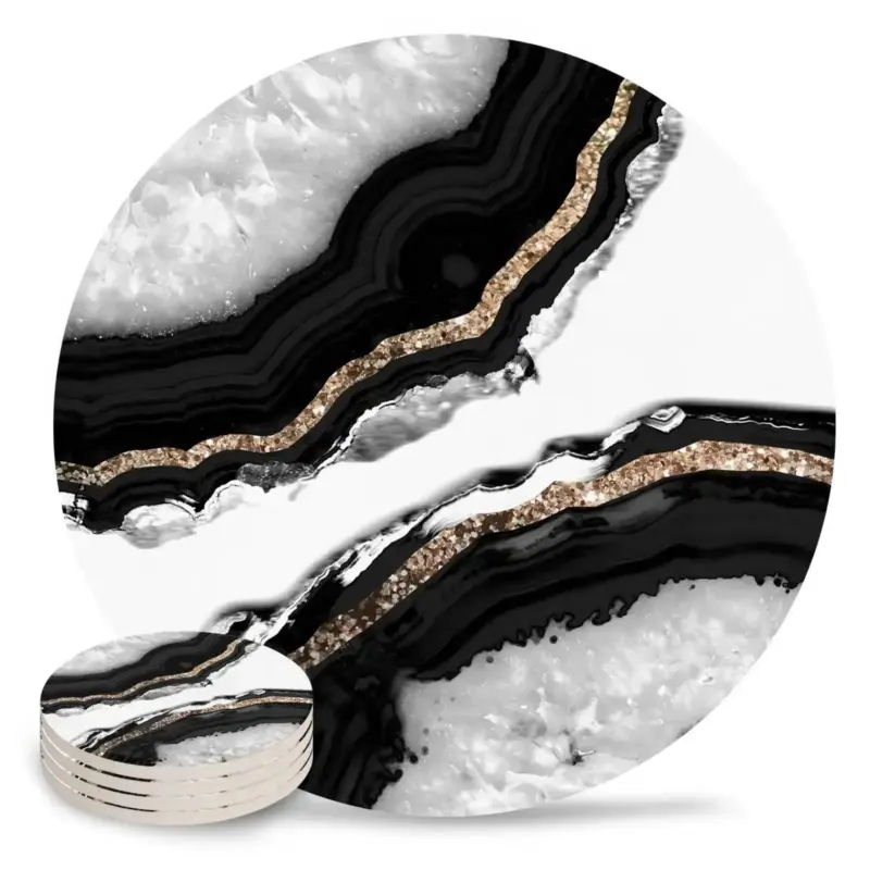 Glitter Glam Coasters Decorfaure