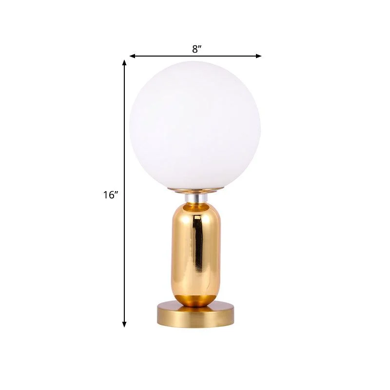 GloBelle - Modern glass spherical lamp with gold metal base -  - #tag1#