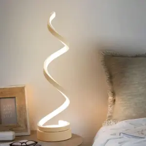GloBulb - Modern Table Lamp with LED Spiral Design
