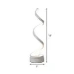 GloBulb Modern Table Lamp with LED Spiral Design tag1