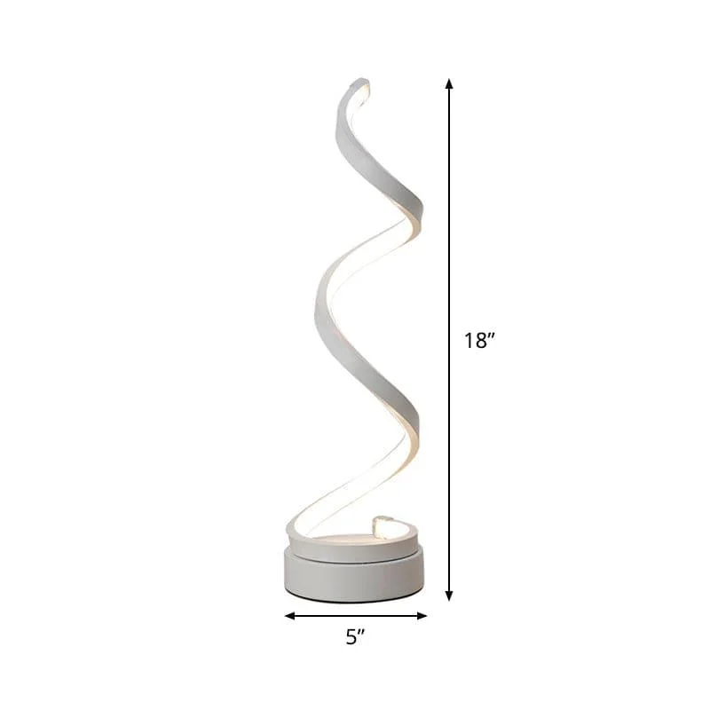 GloBulb - Modern Table Lamp with LED Spiral Design -  - #tag1#