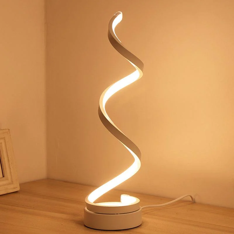 GloBulb - Modern Table Lamp with LED Spiral Design -  - #tag1#