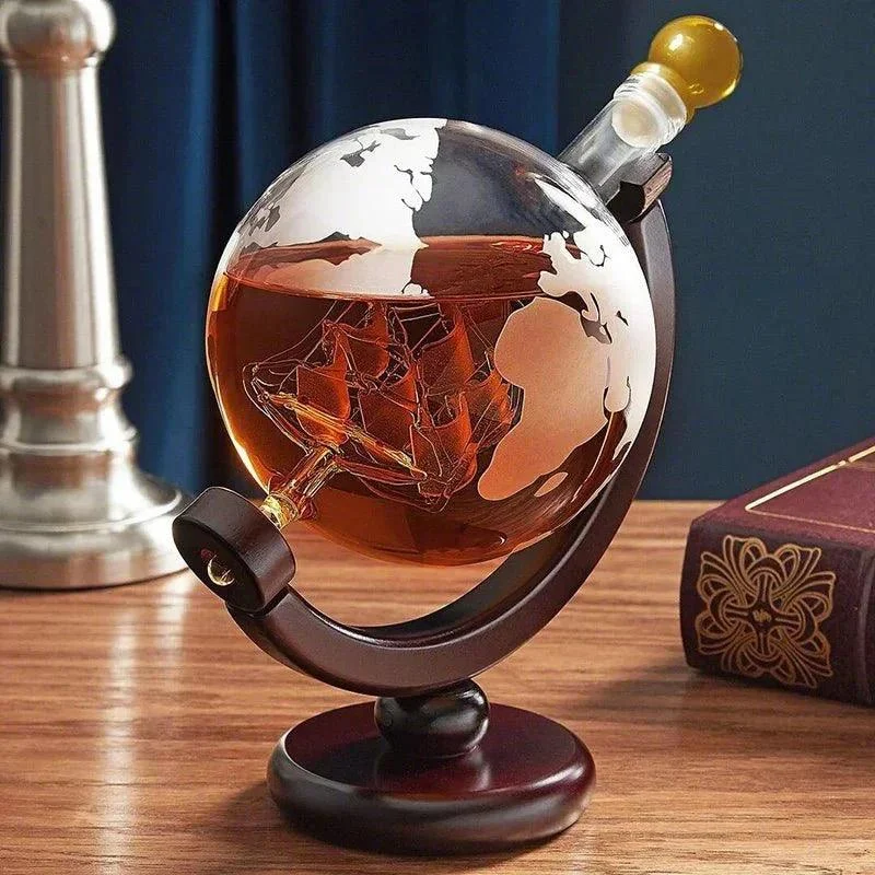 Globe Decanter & Whisky Glasses Set -  - #tag1#