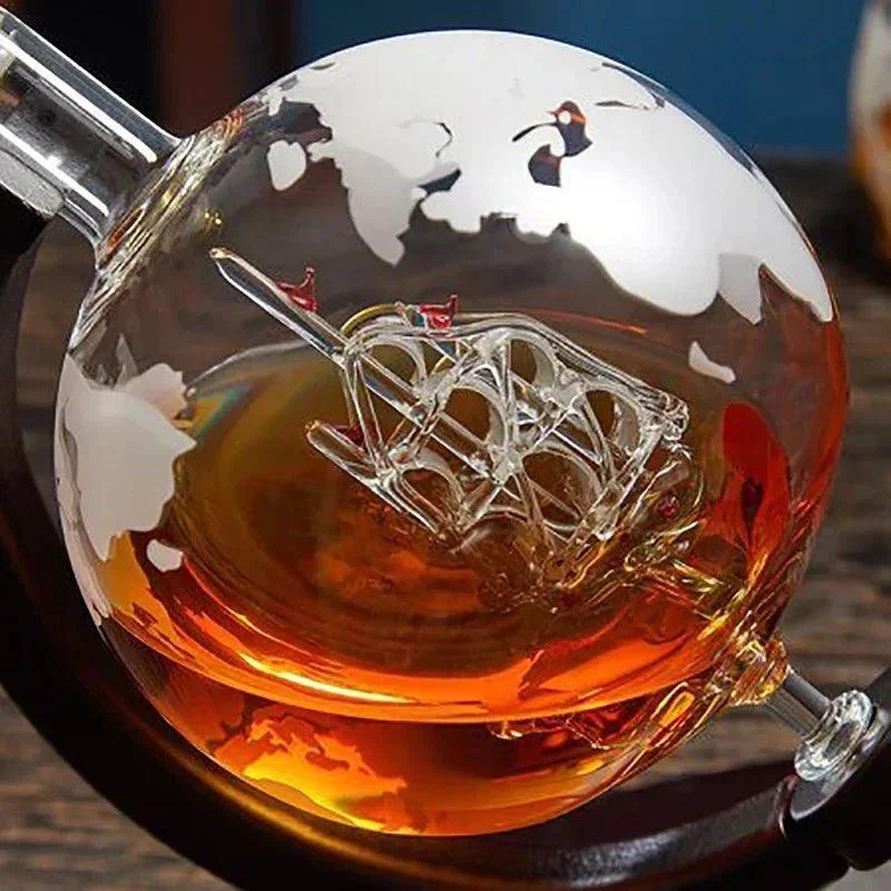 Globe Decanter & Whisky Glasses Set -  - #tag1#