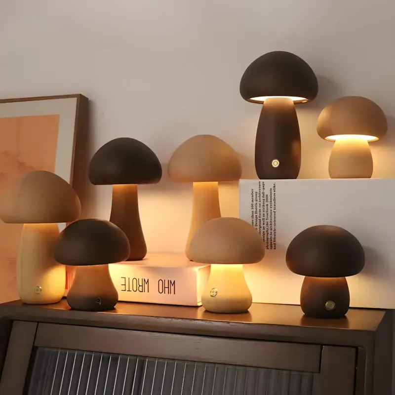 GloeiMush EinzigartigeKabellosePilzlampe WarmesLED LichtfurGemutlicheAtmosphare8