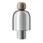 GlowFlow Glass Rechargeable Table Lamp with LED Dimmer tag1
