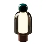 GlowFlow Glass Rechargeable Table Lamp with LED Dimmer tag1